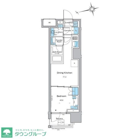 ルフォンプログレ品川戸越の物件間取画像